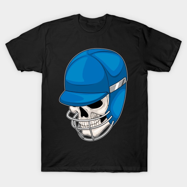 Skull Cricket Helmet T-Shirt by Markus Schnabel